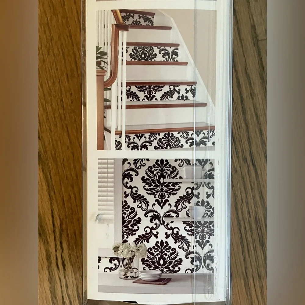 NEW!! NuWallpaper Wall Pops! Black & White Vinyl Peel & Stick Washable Wallpaper